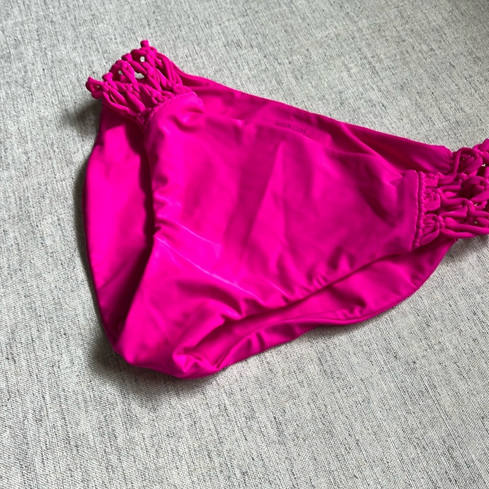 Mikoh bikini bottoms hot pink